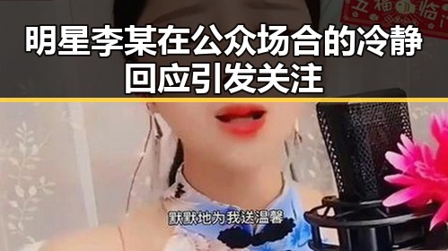 明星李某在公众场合的冷静回应引发关注